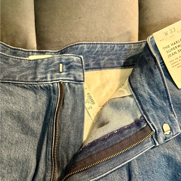 Madewell Harlow Superwide Blue Jean Shorts - Picture 5 of 9